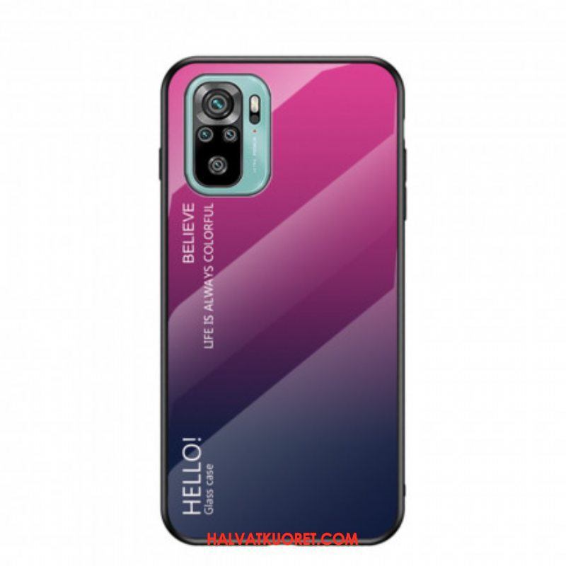 Kuori Xiaomi Redmi Note 10 / 10S Tempered Glass Hei