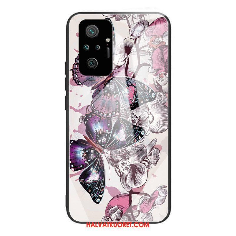 Kuori Xiaomi Redmi Note 10 Pro Butterflies Variation Karkaistu Lasi