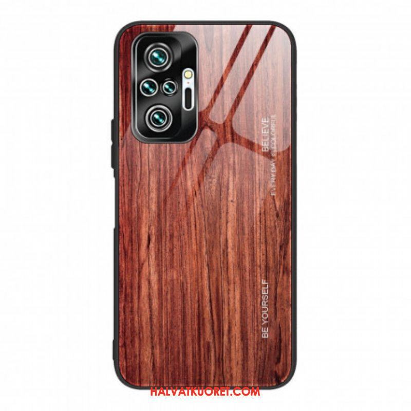 Kuori Xiaomi Redmi Note 10 Pro Wood Design Karkaistu Lasi