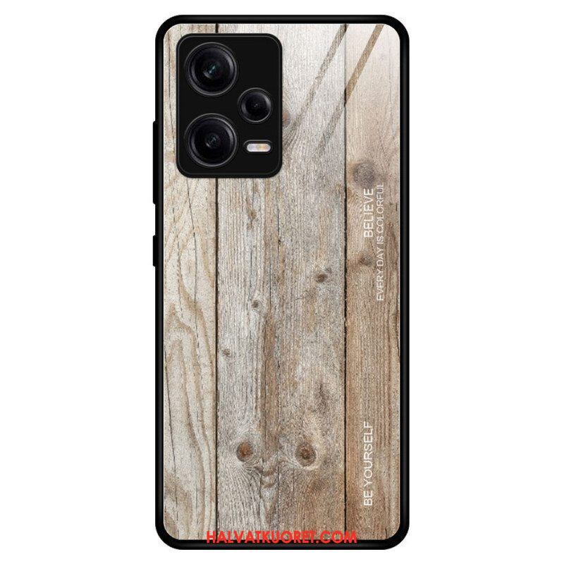 Kuori Xiaomi Redmi Note 12 Pro Wood Design Karkaistu Lasi