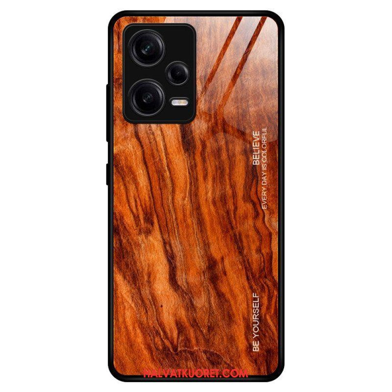 Kuori Xiaomi Redmi Note 12 Pro Wood Design Karkaistu Lasi