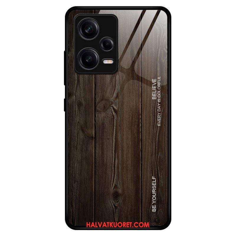 Kuori Xiaomi Redmi Note 12 Pro Wood Design Karkaistu Lasi