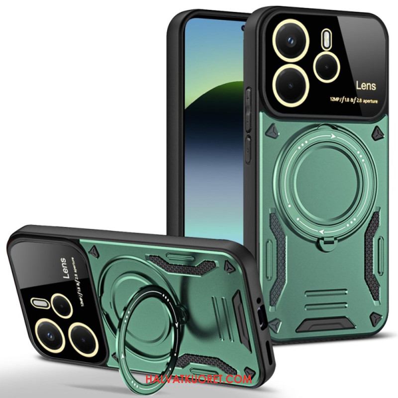 Kuori Xiaomi Redmi Note 14 4g Magneettisesti Pyörivä Jalusta Suojakuori