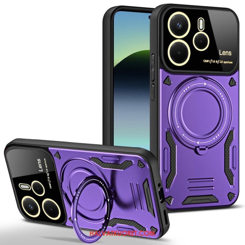 Kuori Xiaomi Redmi Note 14 4g Magneettisesti Pyörivä Jalusta Suojakuori