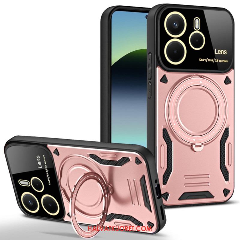 Kuori Xiaomi Redmi Note 14 4g Magneettisesti Pyörivä Jalusta Suojakuori