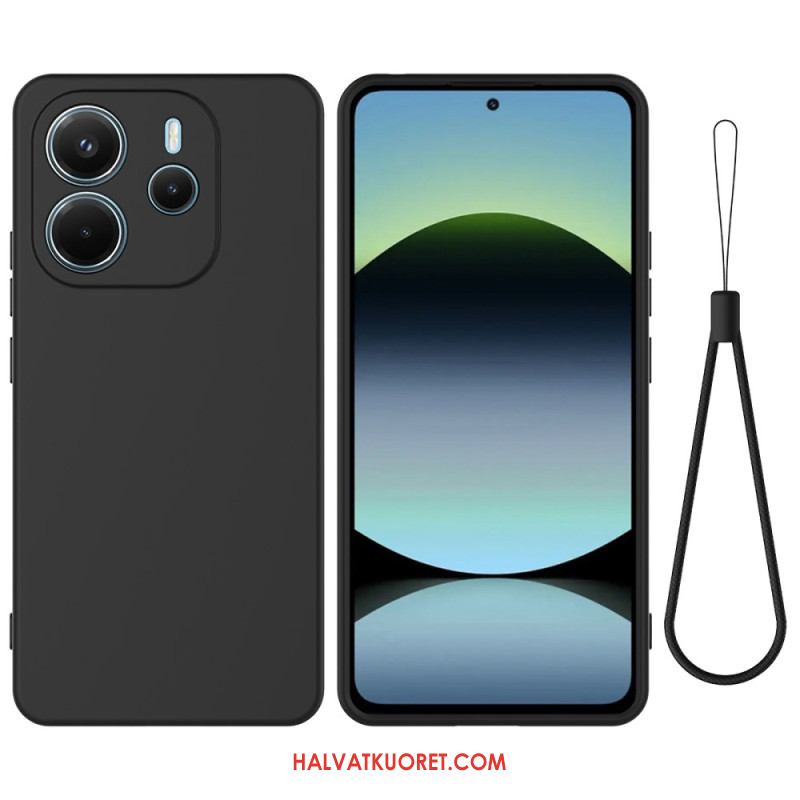 Kuori Xiaomi Redmi Note 14 4g Nestemäinen Silikoni Hihnalla