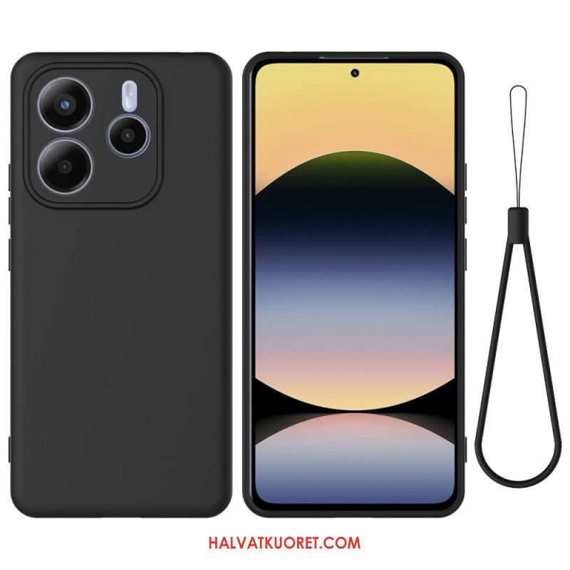 Kuori Xiaomi Redmi Note 14 5g Nestemäinen Silikoni Ja Nauhallinen