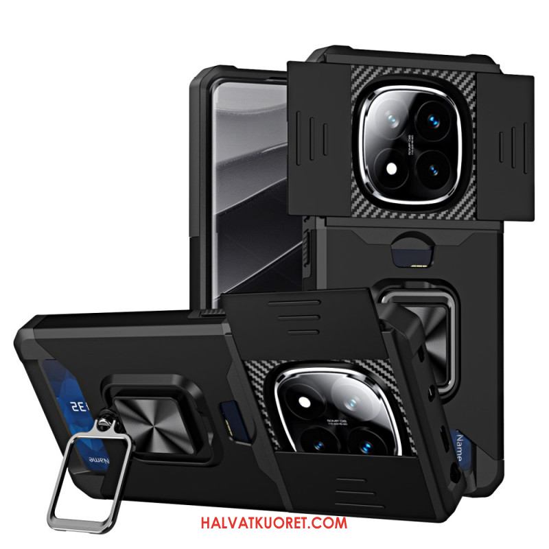 Kuori Xiaomi Redmi Note 14 Pro 4g Linssinsuojus Ja Korttikotelo Suojakuori