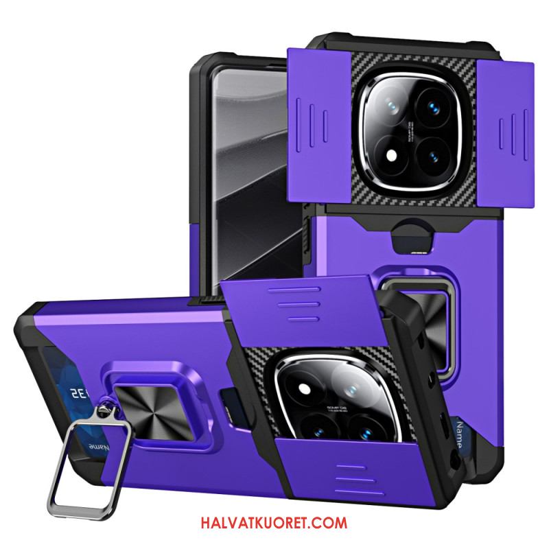 Kuori Xiaomi Redmi Note 14 Pro 4g Linssinsuojus Ja Korttikotelo Suojakuori