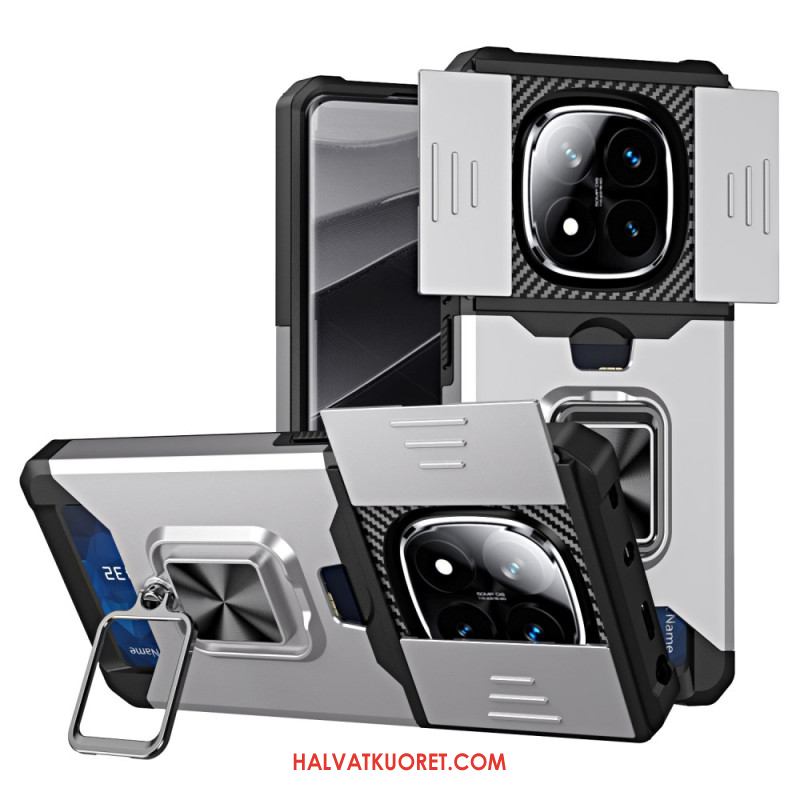 Kuori Xiaomi Redmi Note 14 Pro 4g Linssinsuojus Ja Korttikotelo Suojakuori