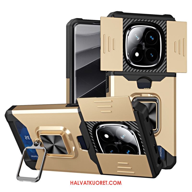 Kuori Xiaomi Redmi Note 14 Pro 4g Linssinsuojus Ja Korttikotelo Suojakuori