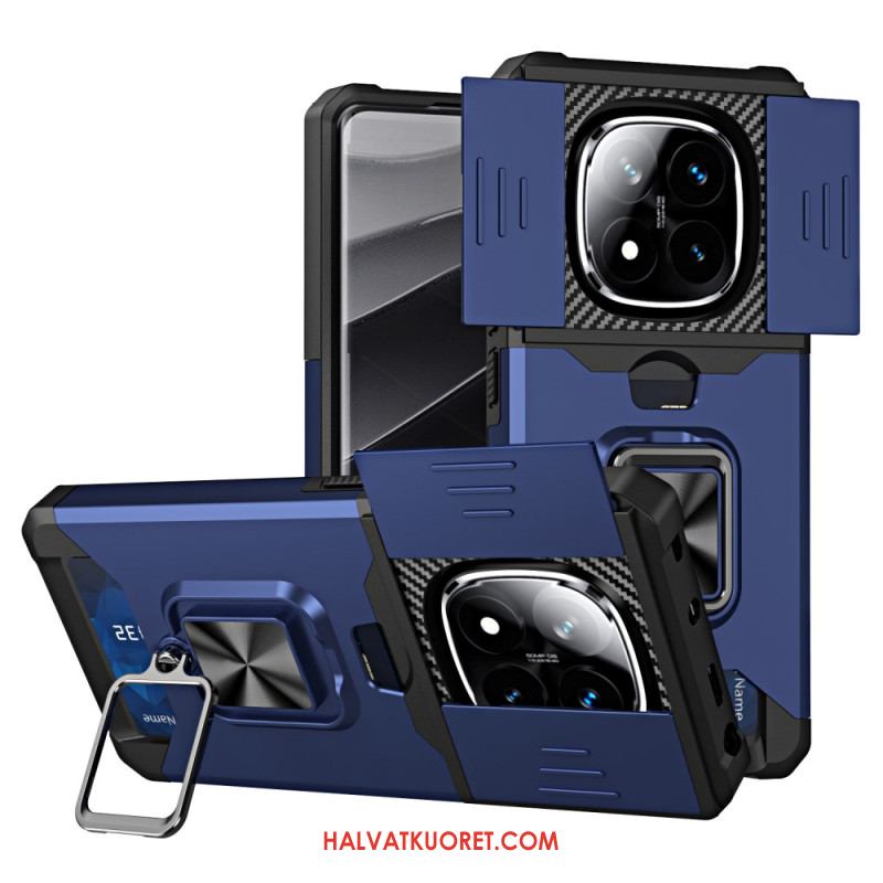 Kuori Xiaomi Redmi Note 14 Pro 4g Linssinsuojus Ja Korttikotelo Suojakuori