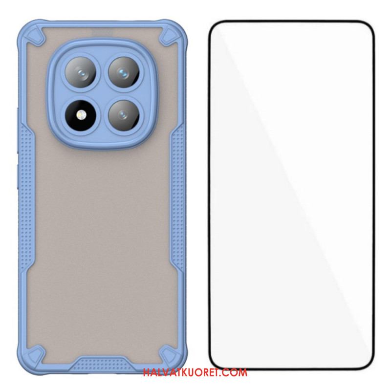 Kuori Xiaomi Redmi Note 14 Pro Plus 5g Puoliläpinäkyvä Silikoni Karkaistulla Lasisella Näytönsuojalla