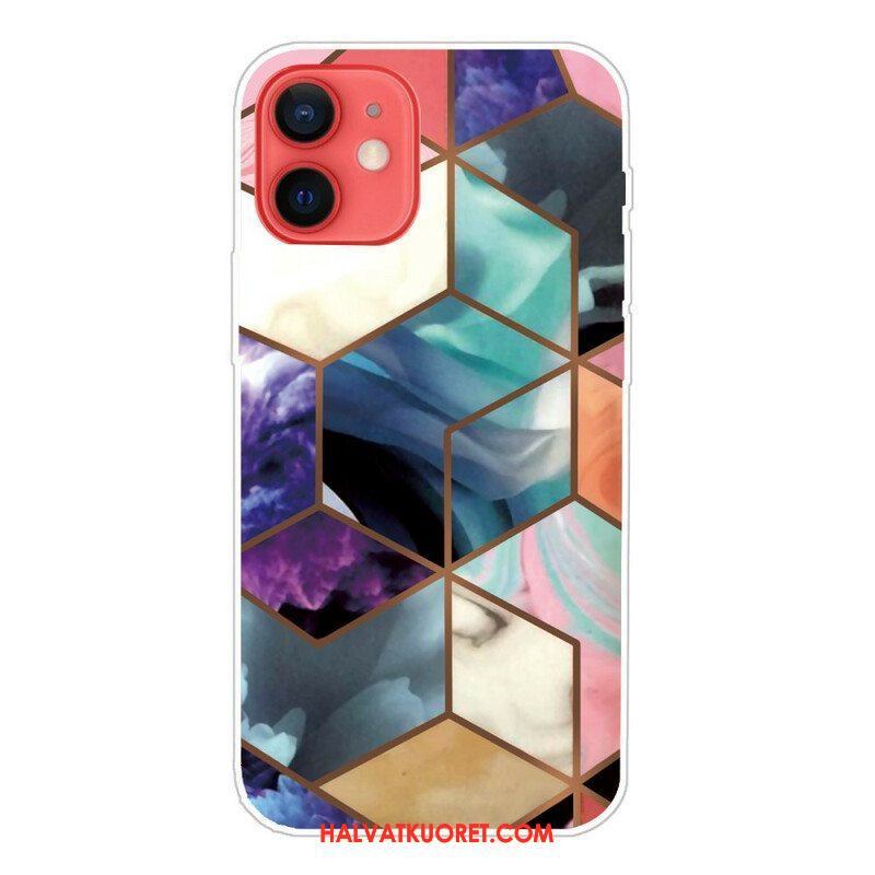 Kuori iPhone 13 Mini Decline Geometric Marble