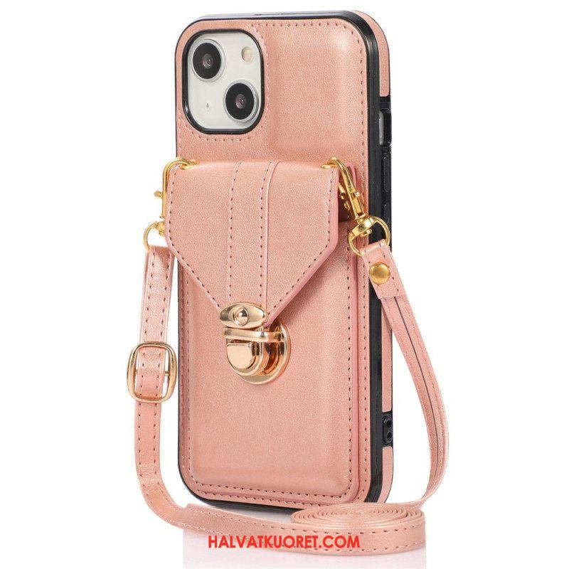 Kuori iPhone 14 Lompakkokotelo Crossbody Lompakko