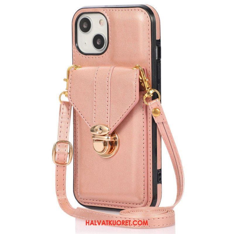 Kuori iPhone 14 Lompakkokotelo Crossbody Lompakko