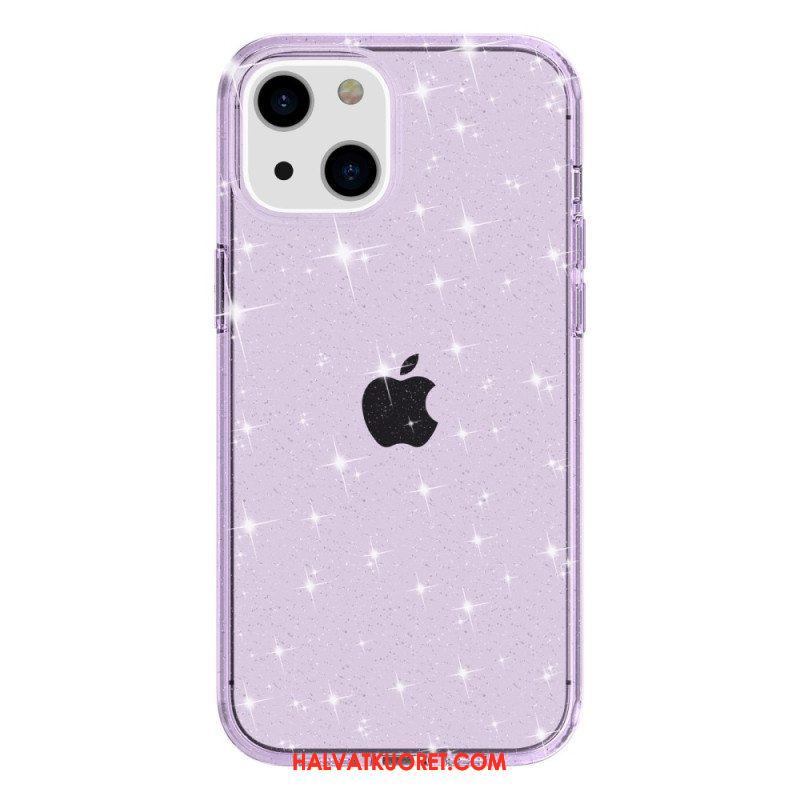 Kuori iPhone 15 Plus Läpinäkyvä Glitter