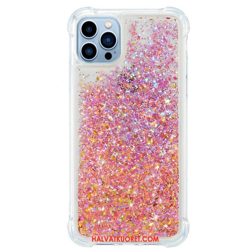 Kuori iPhone 15 Pro Glitteriä