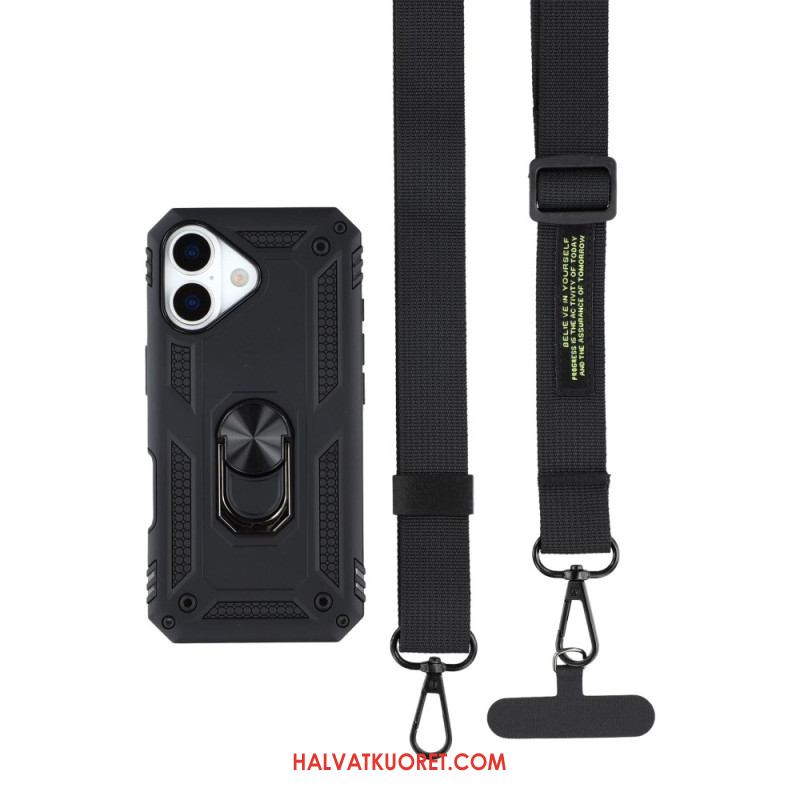 Kuori iPhone 17 Armeijatason Suojaus Olkahihnalla Suojakuori