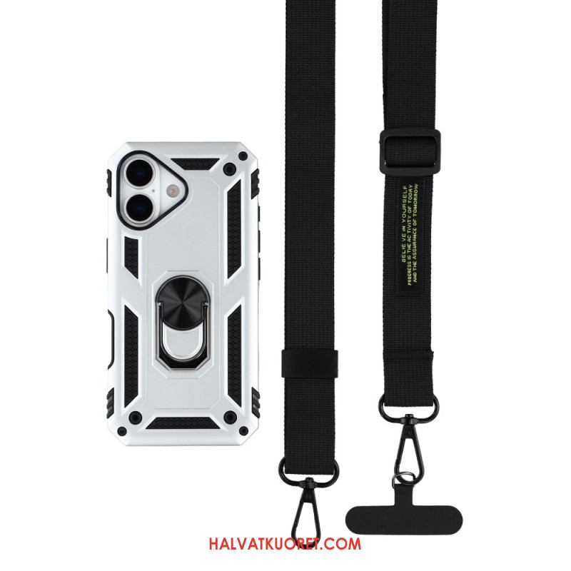 Kuori iPhone 17 Armeijatason Suojaus Olkahihnalla Suojakuori