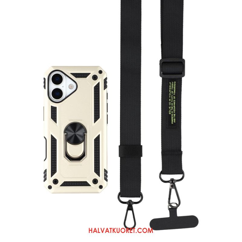Kuori iPhone 17 Armeijatason Suojaus Olkahihnalla Suojakuori