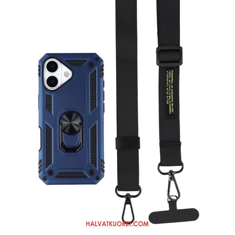 Kuori iPhone 17 Armeijatason Suojaus Olkahihnalla Suojakuori