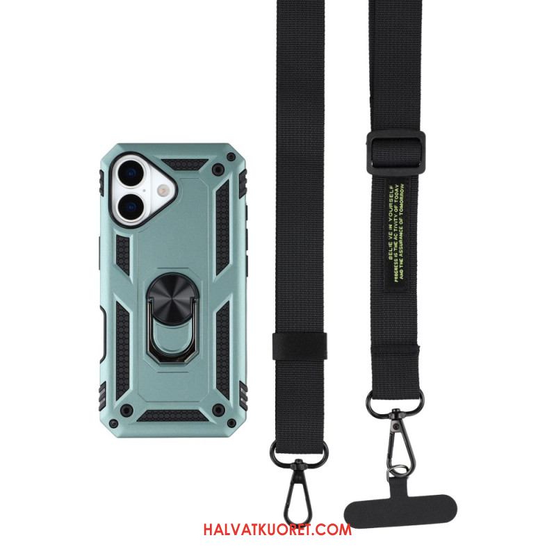 Kuori iPhone 17 Armeijatason Suojaus Olkahihnalla Suojakuori