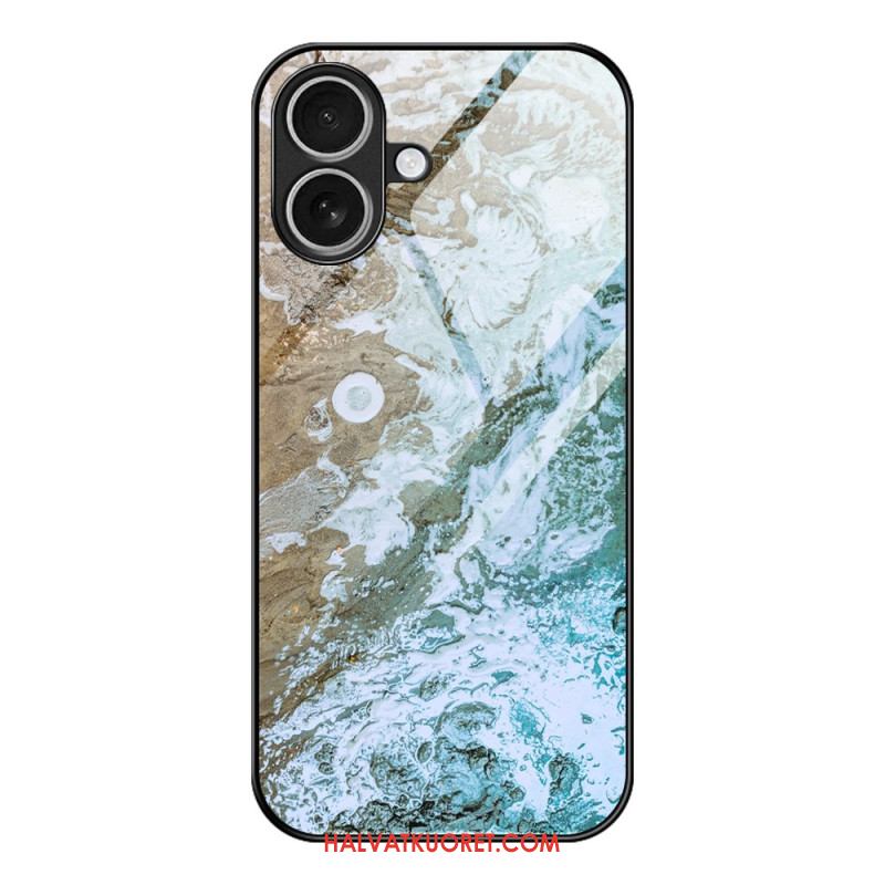 Kuori iPhone 17 Karkaistusta Lasista Valmistettu Marmorikuvio