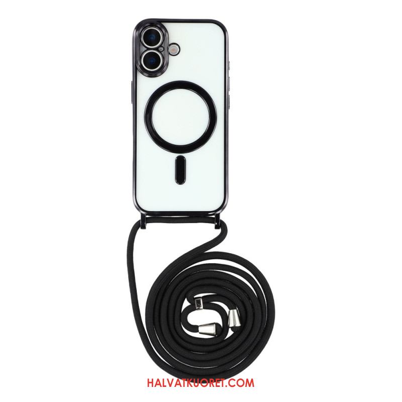 Kuori iPhone 17 Magsafe-yhteensopiva Läpinäkyvä Johdollinen Suojakuori Suojakuori