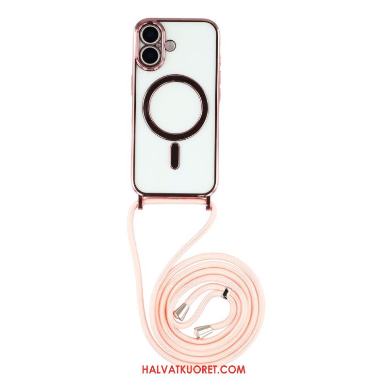 Kuori iPhone 17 Magsafe-yhteensopiva Läpinäkyvä Johdollinen Suojakuori Suojakuori