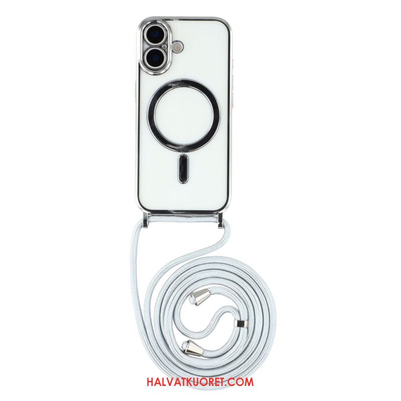 Kuori iPhone 17 Magsafe-yhteensopiva Läpinäkyvä Johdollinen Suojakuori Suojakuori