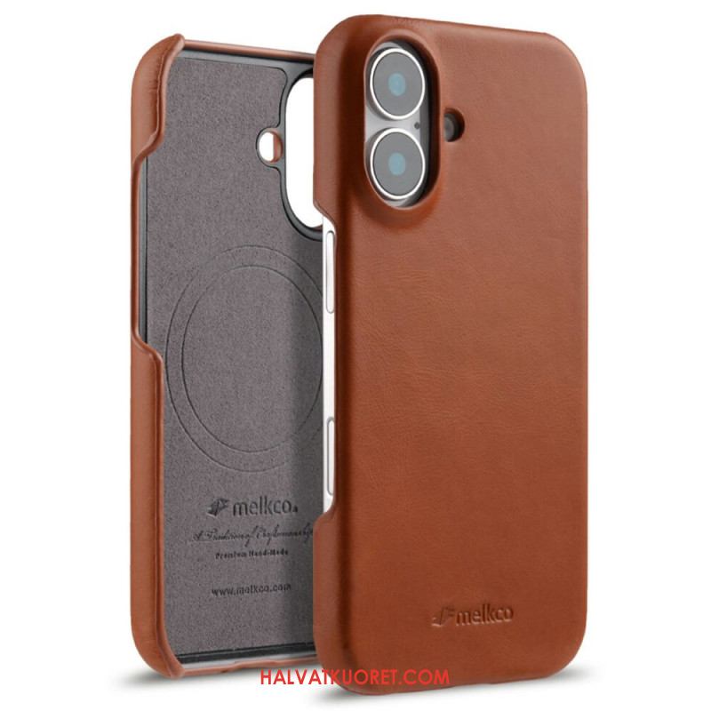 Kuori iPhone 17 Magsafe-yhteensopiva Vahattu Nahka