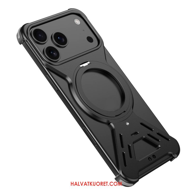 Kuori iPhone 17 Pro Magsafe-puskuri Pyörivällä Jalustalla Suojakuori