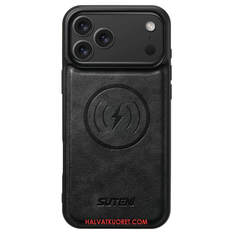 Kuori iPhone 17 Pro Magsafe-yhteensopiva Vintage-nahkaefekti