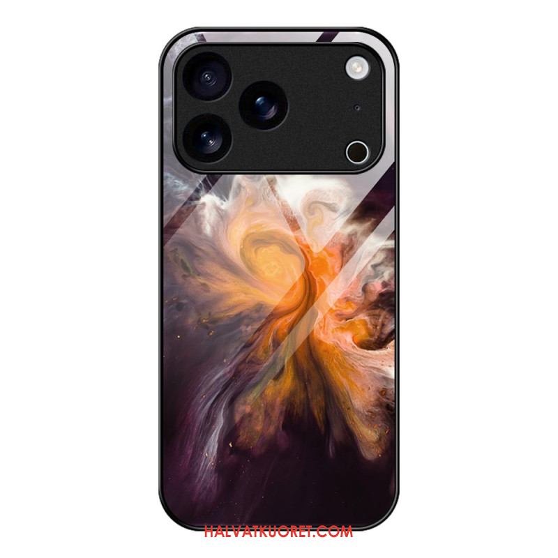 Kuori iPhone 17 Pro Max Karkaistusta Lasista Valmistettu Marmori