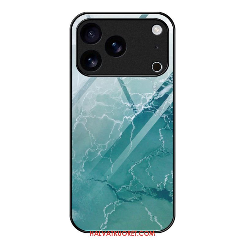 Kuori iPhone 17 Pro Max Karkaistusta Lasista Valmistettu Marmori