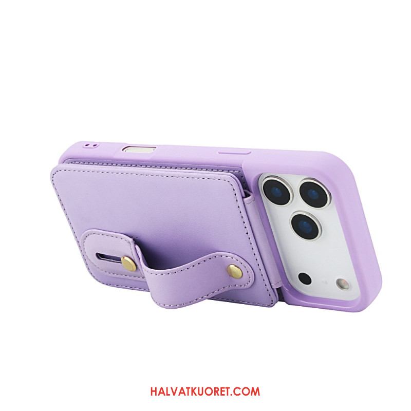 Kuori iPhone 17 Pro Max Korttikotelo Ja Olkahihna