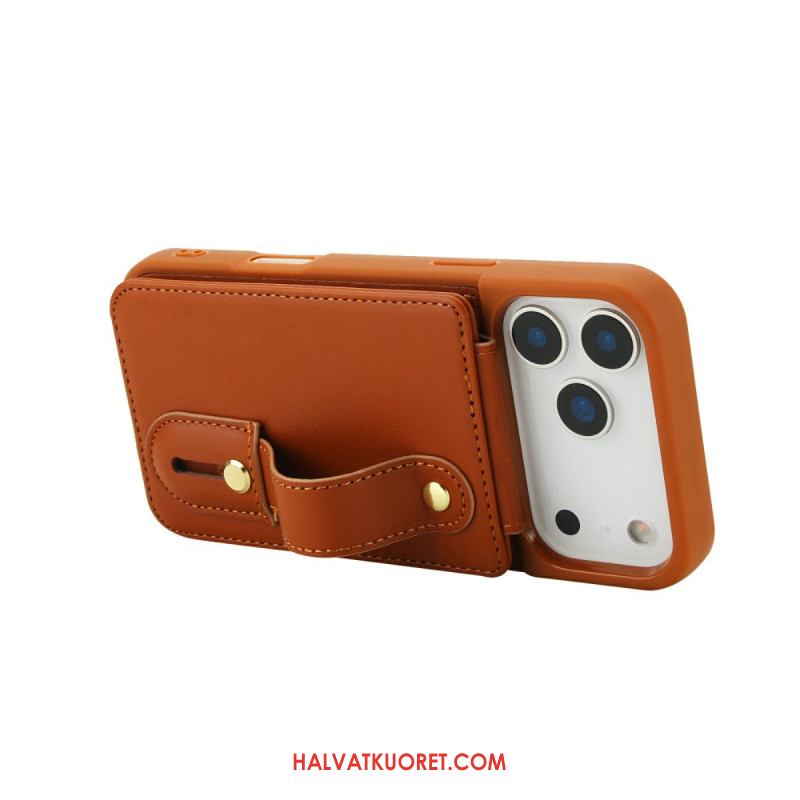 Kuori iPhone 17 Pro Max Korttikotelo Ja Olkahihna