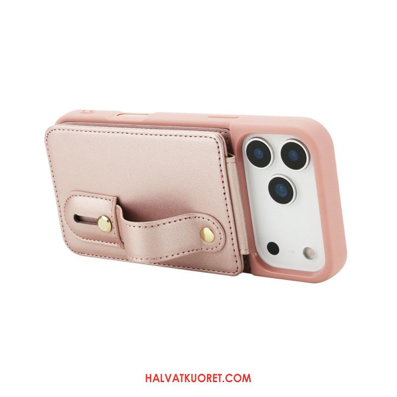 Kuori iPhone 17 Pro Max Korttikotelo Ja Olkahihna