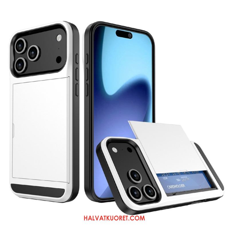 Kuori iPhone 17 Pro Max Liukuva Korttikotelo