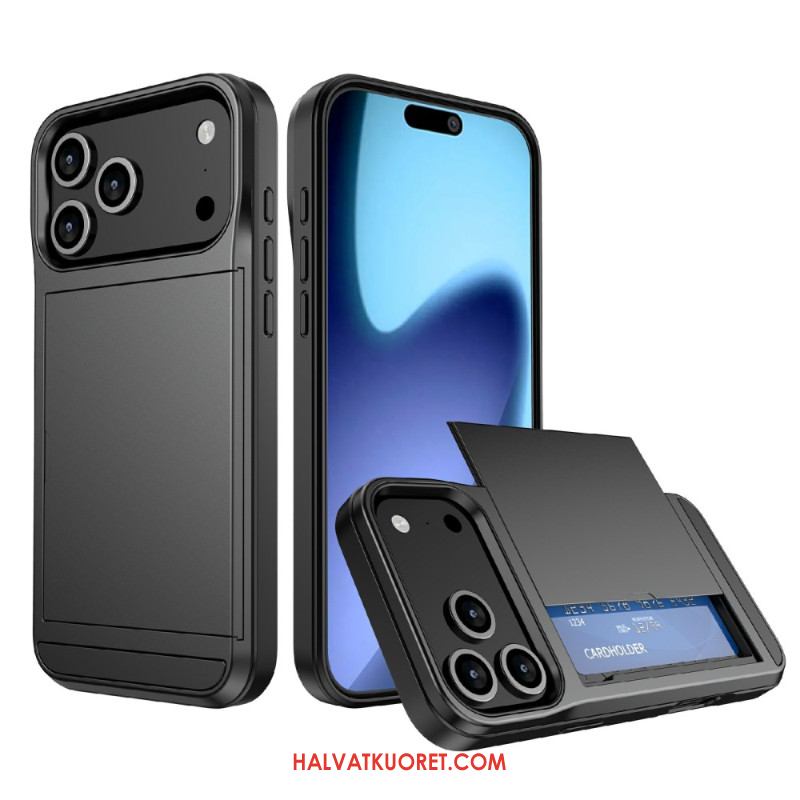 Kuori iPhone 17 Pro Max Liukuva Korttikotelo