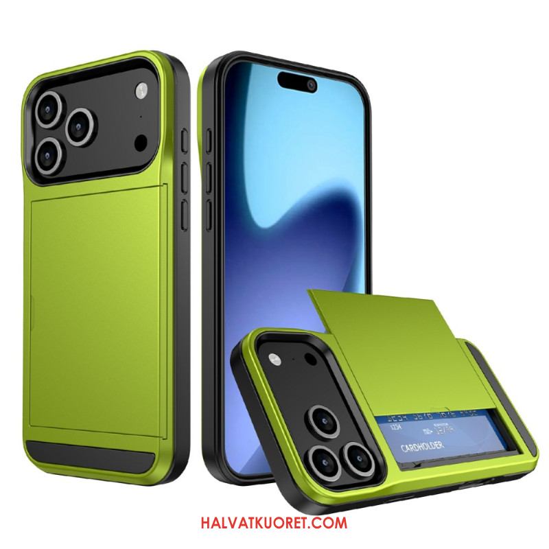 Kuori iPhone 17 Pro Max Liukuva Korttikotelo