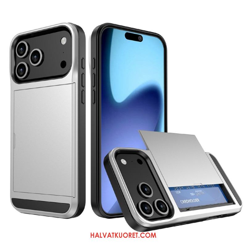 Kuori iPhone 17 Pro Max Liukuva Korttikotelo