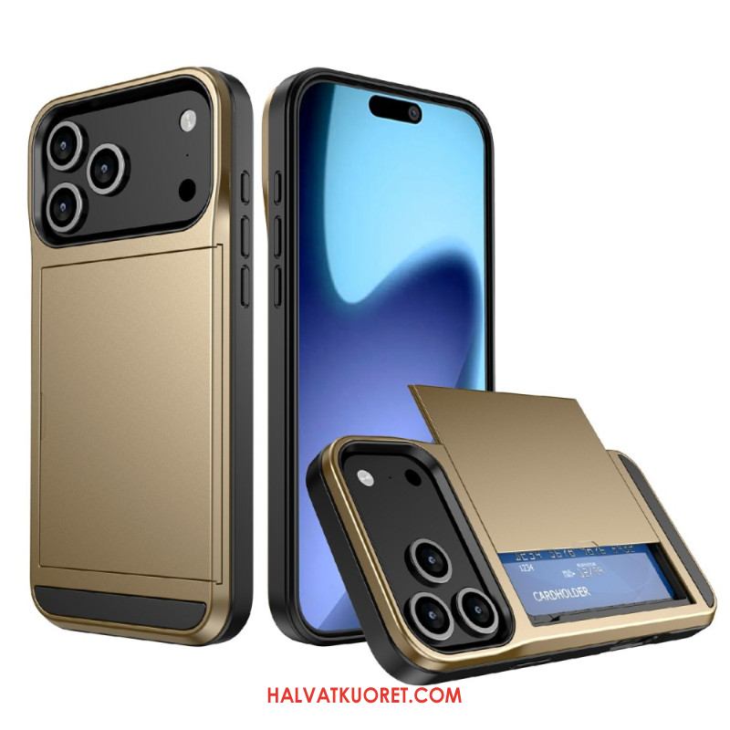 Kuori iPhone 17 Pro Max Liukuva Korttikotelo