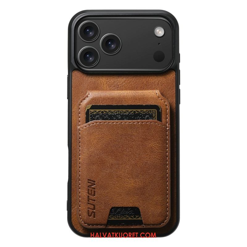 Kuori iPhone 17 Pro Max Vahakuvioitu Korttikotelo Suteni