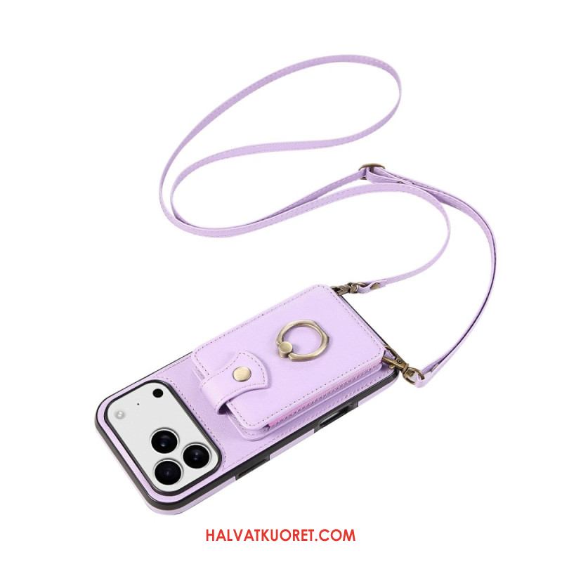 Kuori iPhone 17 Pro Monikorttikotelo Ja Olkahihna