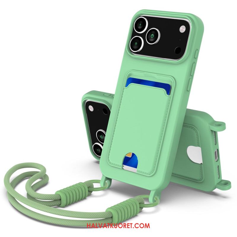 Kuori iPhone 17 Pro Narullinen Korttikotelo Suojakuori