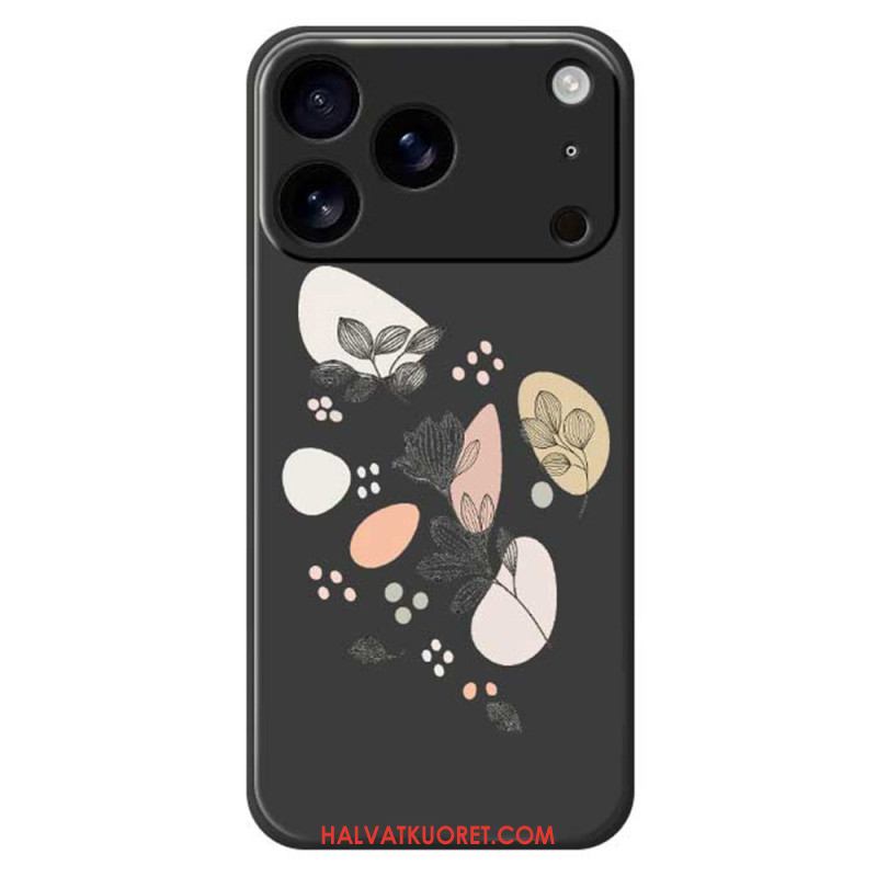 Kuori iPhone 17 Pro Nestemäisestä Silikonista Tehdyt Luonnoslehdet Suojakuori