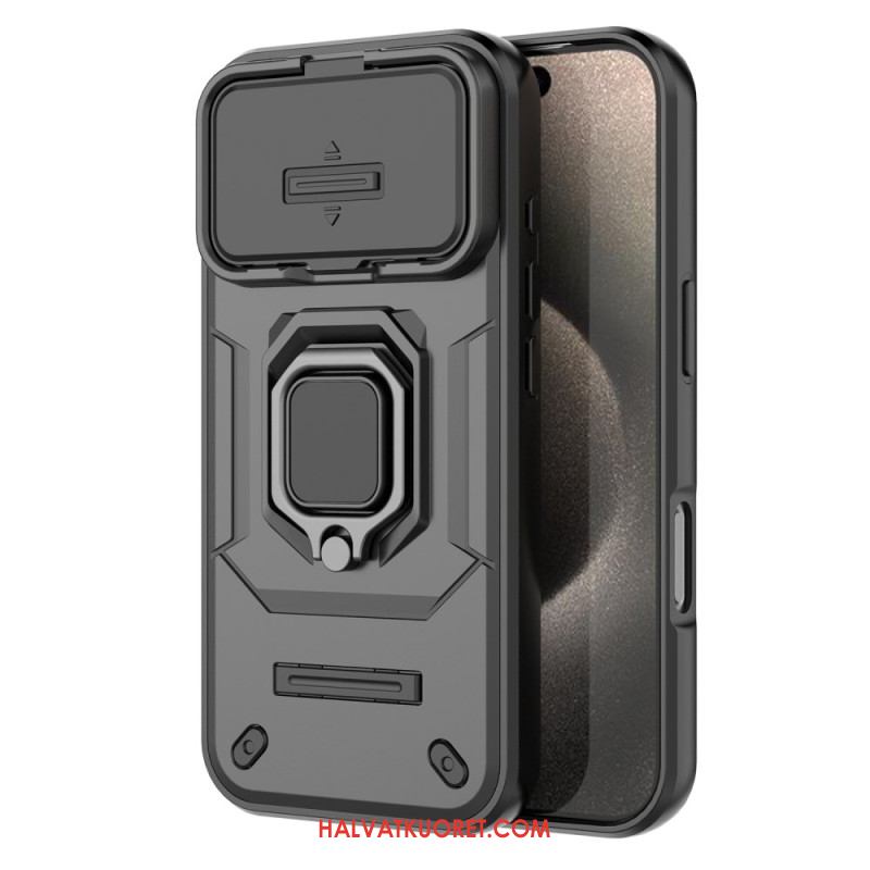 Kuori iPhone 17 Pro Sormuskotelo Linssinsuojalla Suojakuori