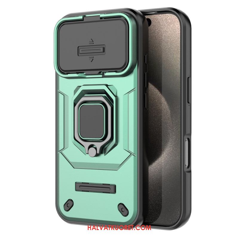 Kuori iPhone 17 Pro Sormuskotelo Linssinsuojalla Suojakuori